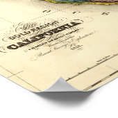 CaliforniaPanoramic Map Poster (Hoek)