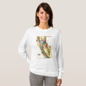 CaliforniaPanoramic Map T-shirt (Voorkant volledig)