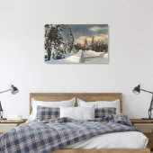 CaliforniaRim o' the World Highway in Winter Canvas Afdruk (Insitu (Slaapkamer))
