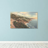 CaliforniaSanta Lucia Mts langs Hwy 1 Canvas Afdruk (Insitu (Houten vloer))