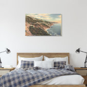 CaliforniaSanta Lucia Mts langs Hwy 1 Canvas Afdruk (Insitu (Slaapkamer))