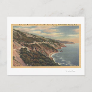 CaliforniaSanta Lucia Mts langs Hwy 1 Feestdagenkaart