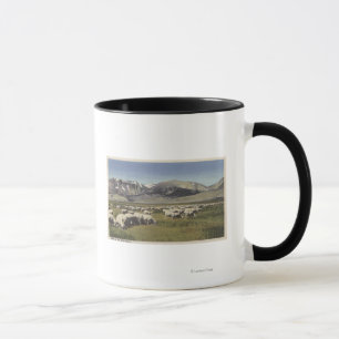 CaliforniaSheep Grazing in de Hoge Sierra Mok