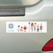 CaliforniaSibs bumper sticker (Op auto)