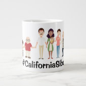 CaliforniaSibs jumbo mok (Voorkant)