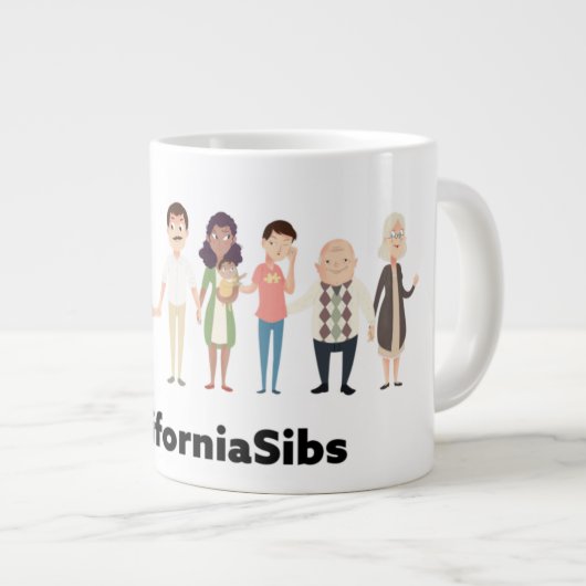 #californiasibs jumbo mok (Voorkant rechts)