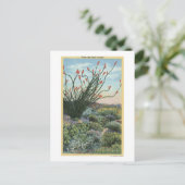 CaliforniaView of Cacti in Bloom Briefkaart (Staand voorkant)