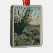 CaliforniaView of Cacti in Bloom Metalen Ornament (Rechts)