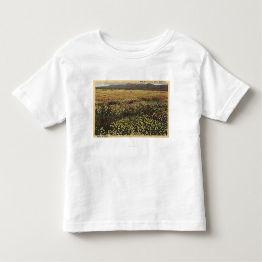 CaliforniaWild Flowers in de woestijn Kinder Shirts (Voorkant)