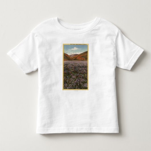 CaliforniaWild Lupine Flowers in Bloom Kinder Shirts (Voorkant)