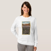 CaliforniaWild Lupine Flowers in Bloom T-shirt (Voorkant volledig)