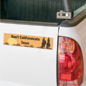 Californicate Texas Bumpersticker niet (Op Truck)