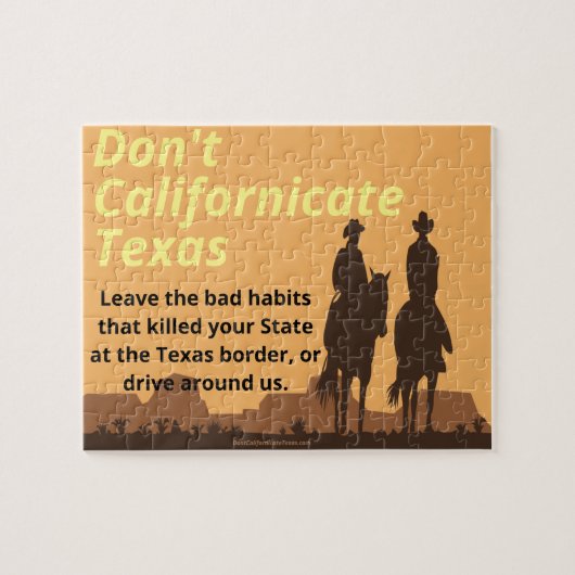 Californicate Texas Puzzle niet Legpuzzel (Horizontaal)