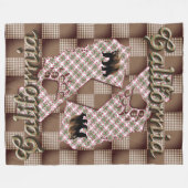 Californië2025 Fleece Deken (Voorkant (Horizontaal))