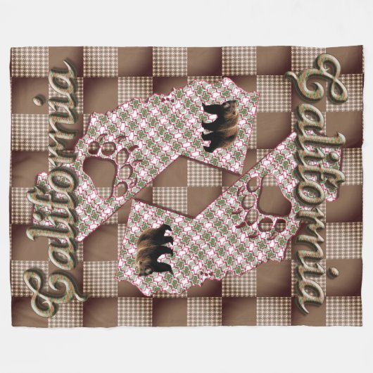 Californië2025 Fleece Deken (Voorkant (Horizontaal))