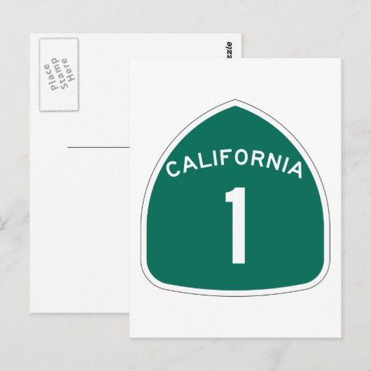 Californië 1 briefkaart (Voorkant / Achterkant)