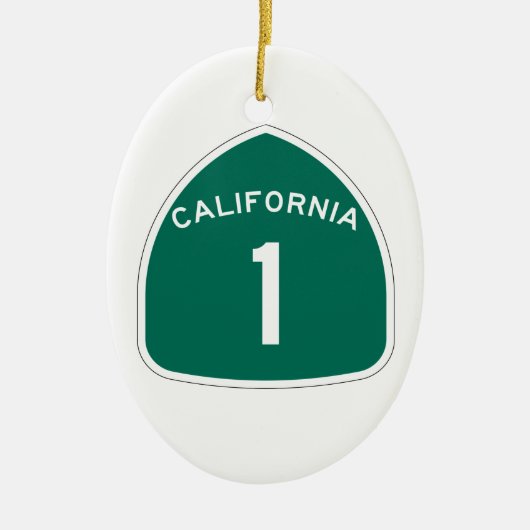 Californië 1 keramisch ornament (Voorkant)