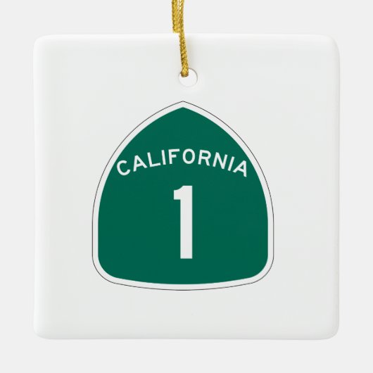 Californië 1 keramisch ornament (Voorkant)