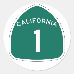 "Californië 1" Ronde Sticker