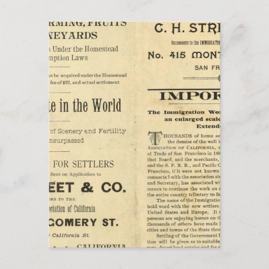 Californië 2 briefkaart (Voorkant)