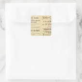 Californië 2 vierkante sticker (Tas)