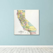 Californië 3 canvas afdruk (Insitu (Houten vloer))