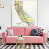Californië 3 canvas afdruk (Insitu (Woonkamer))