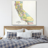 Californië 3 canvas afdruk (Insitu (Slaapkamer))