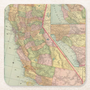 Californië 3 kartonnen onderzetters