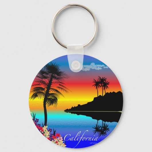 Californië 4 sleutelhanger (Voorkant)