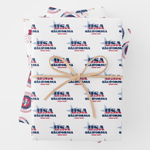 Californië, 50 staten, Liberty Bell Inpakpapier Vel