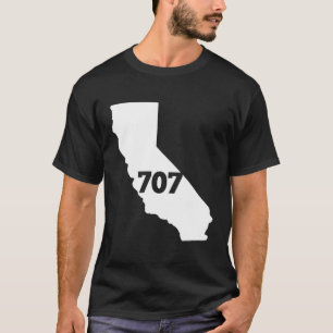 Californië 707 netnummer t-shirt