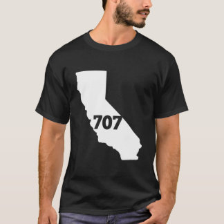 Californië 707 netnummer t-shirt