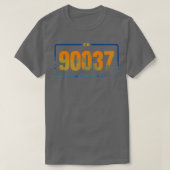 Californië 90037 Postcode OB T-shirt (Design voorkant)