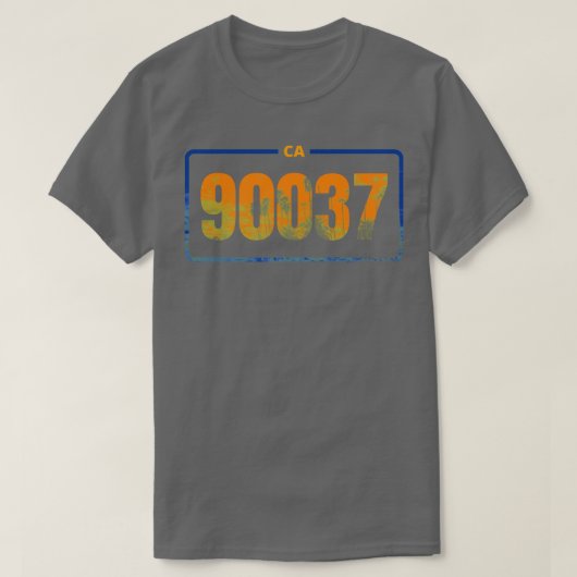 Californië 90037 Postcode OB T-shirt (Design voorkant)