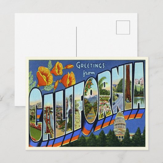 Californië Aankondigingskaart (Voorkant / Achterkant)