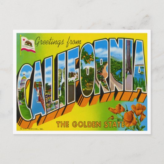  Californië Aankondigingskaart (Voorkant)