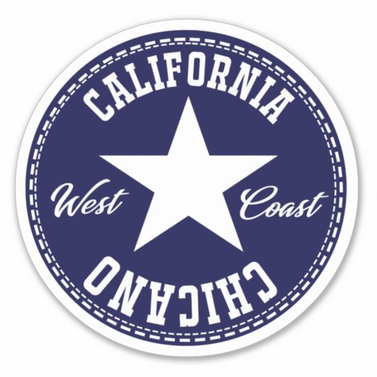 Californië all-star Chicano Decal Sticker (Voorkant)