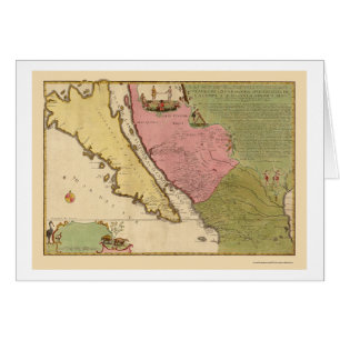 Californië als eiland door N. de Fer 1720