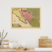 Californië als eiland door N. de Fer 1720 Poster (Keuken)