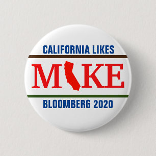 Californië als Mike Ronde Button 5,7 Cm
