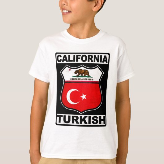 Californië-Amerikaans T-shirt (Voorkant)
