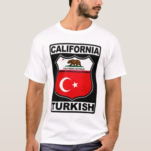 Californië-Amerikaans T-shirt (Voorkant)