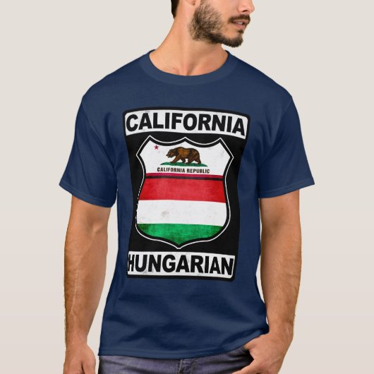 Californië-Amerikaans T-shirt (Voorkant)
