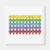 Californië Amerikaanse staat Harten Kleurrijk Magneet (Voorkant)