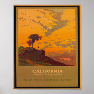 Californië, Amerikaanse Vacation Land  Poster