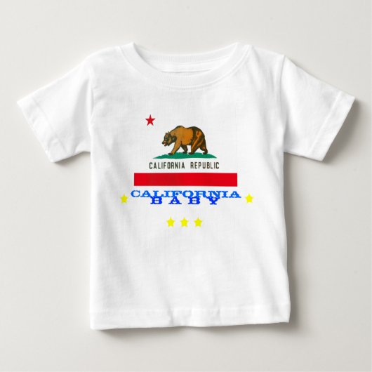 Californië baby + vlag (Voorkant)