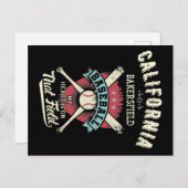 Californië Bakersfield Baseball Briefkaart (Voorkant / Achterkant)