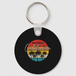 Californië Beach Paradise  Palm Trees Surfe Sleutelhanger