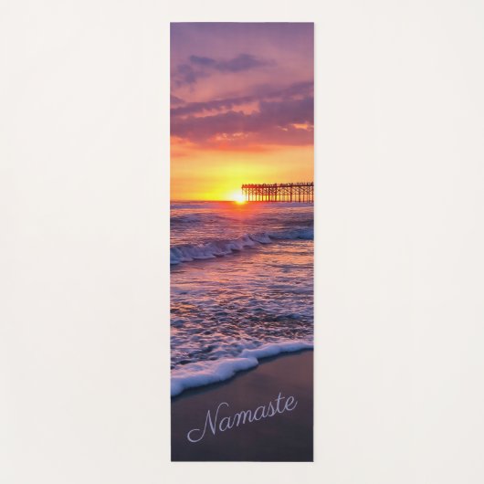  Californië Beach Pier Summer Sunset Yogamat (Voorkant)